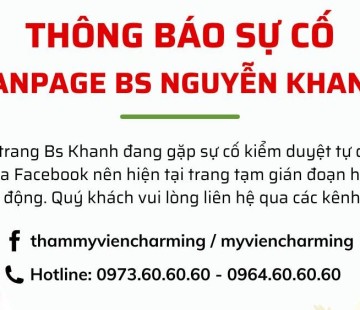 THÔNG BÁO SỰ CỐ FANPAGE BS NGUYỄN KHANH